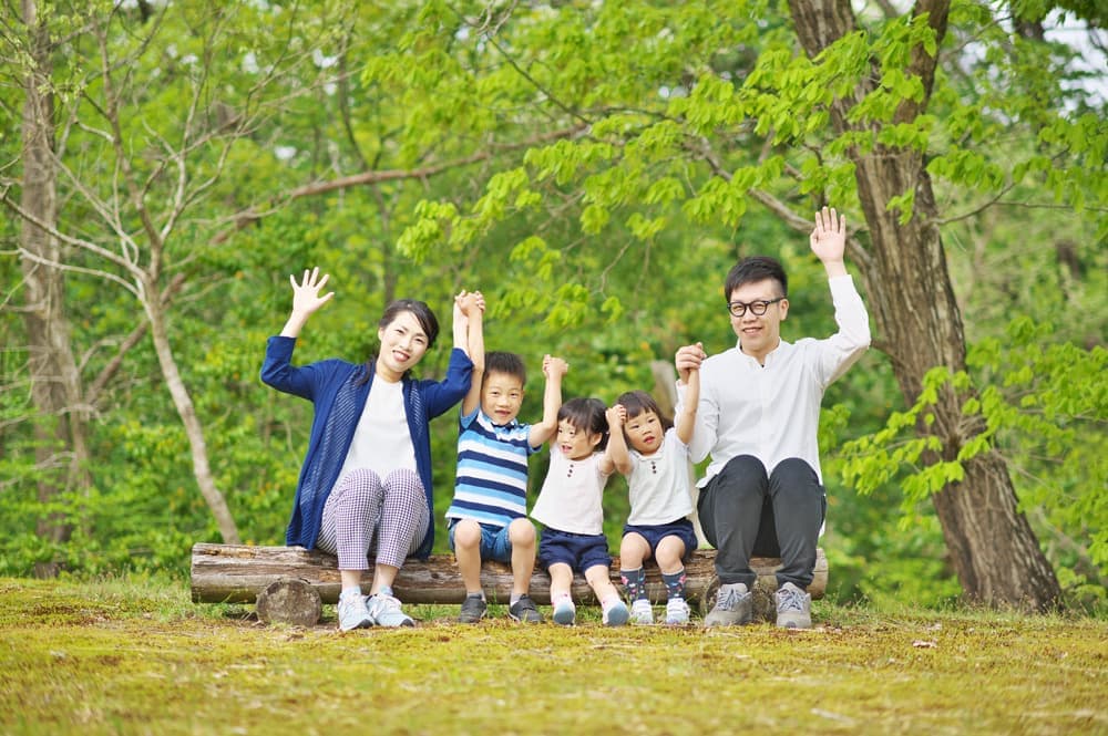 出張家族写真撮影
