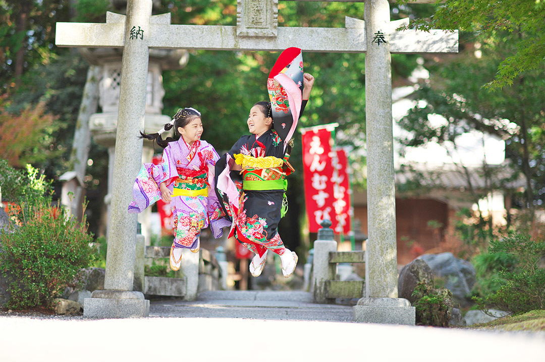 友達と一緒に7歳記念