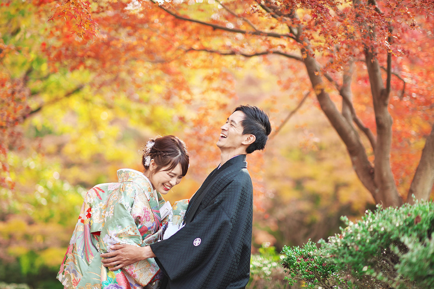 紅葉前撮り