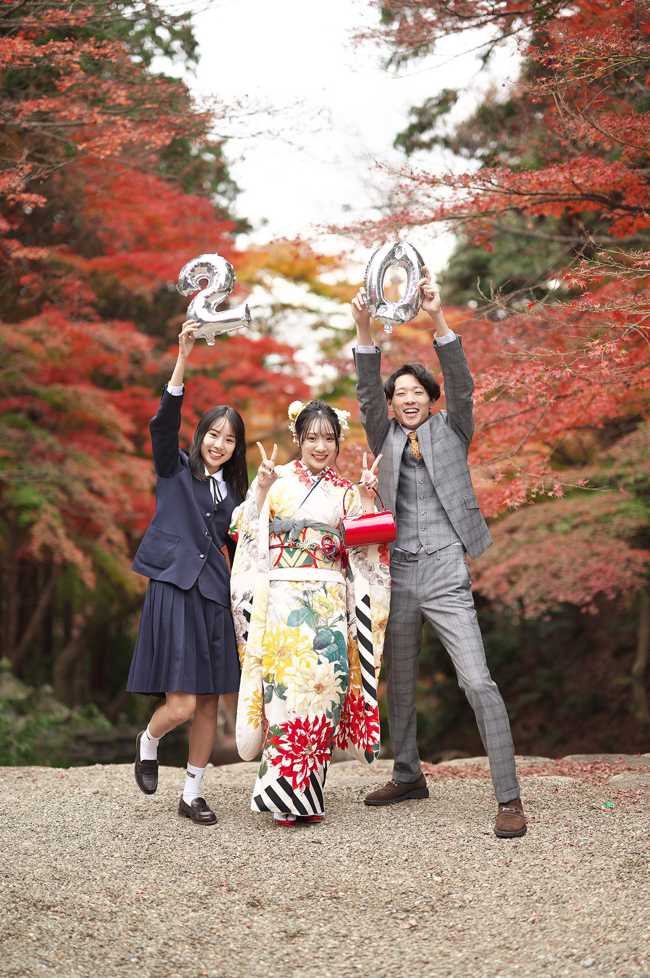 姉弟妹で成人式前撮り
