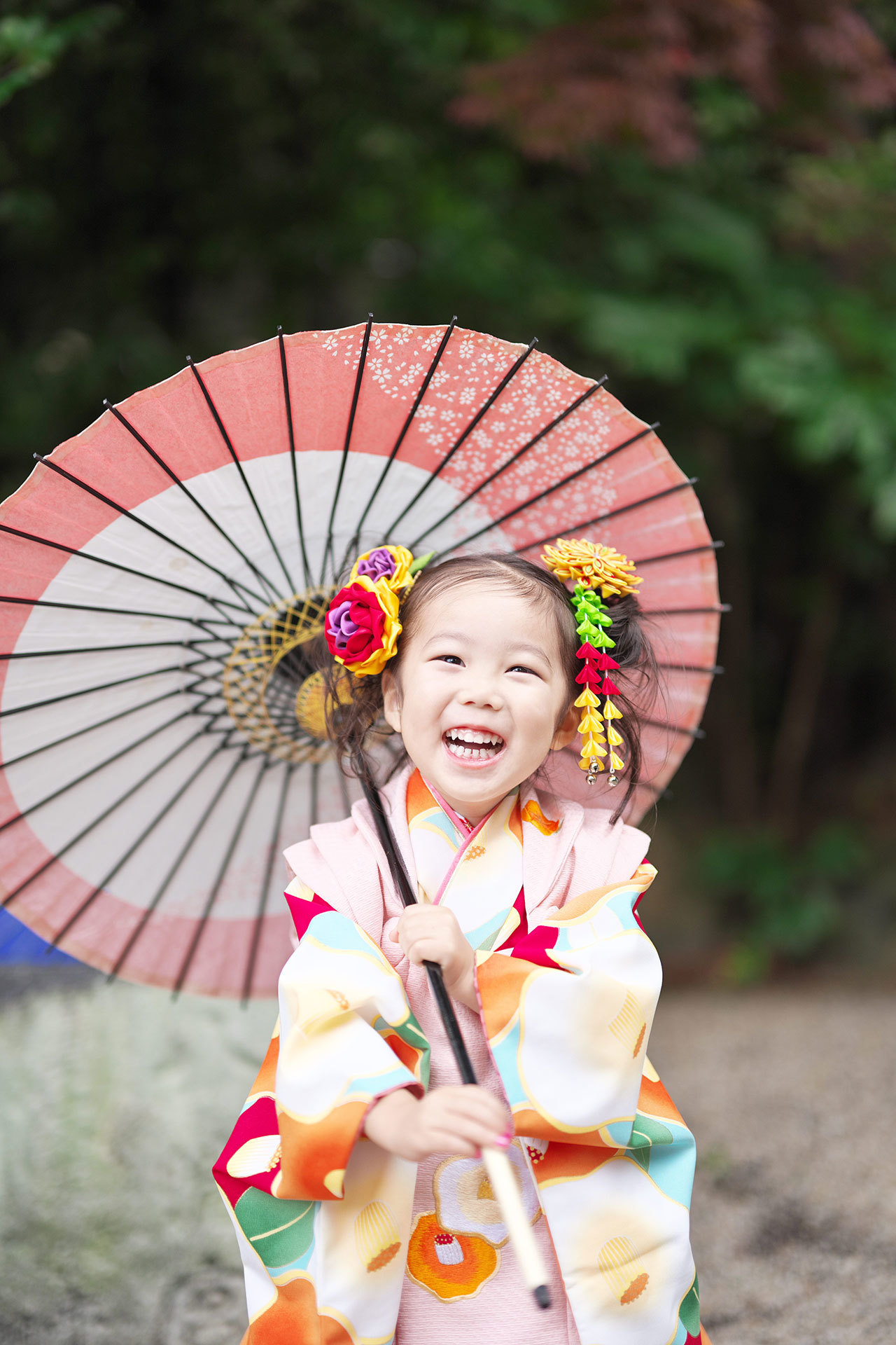 日牟禮八幡宮で七五三